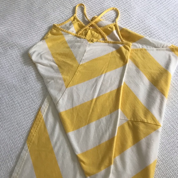 GAP Sunny Yellow Chevron Maxi Dress - Picture 2 of 5